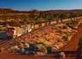 Ore train in Newman, Western Australia (BHP Billiton photo)