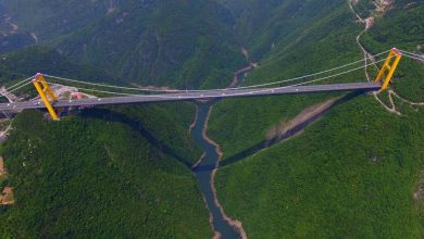 Photo of Látványos légifelvétel a világ legmagasabb hídjáról